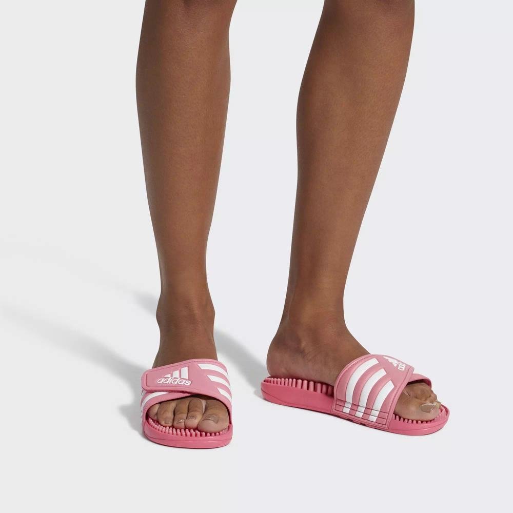 Adidas Adissage Sandalias Rosas Para Mujer (MX-92080)